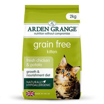 Беззерновой корм для котят курица с бататом | Arden Grange Grain Free Kitten Fresh Chicken & Patato 2 кг LND81002 фото
