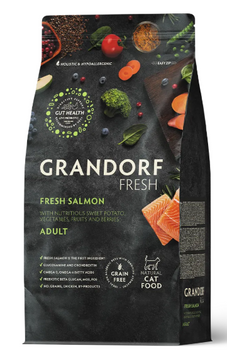 Беззерновой корм Грандорф для взрослых кошек лосось с бататом | Grandorf Fresh Salmon Adult Cat 2 кг 83802 фото