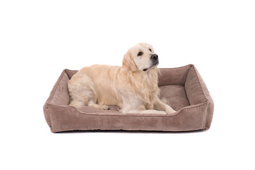 Лежак для собаки вельветовий Harley and Cho Dream Velvet Brown S 3102582 фото