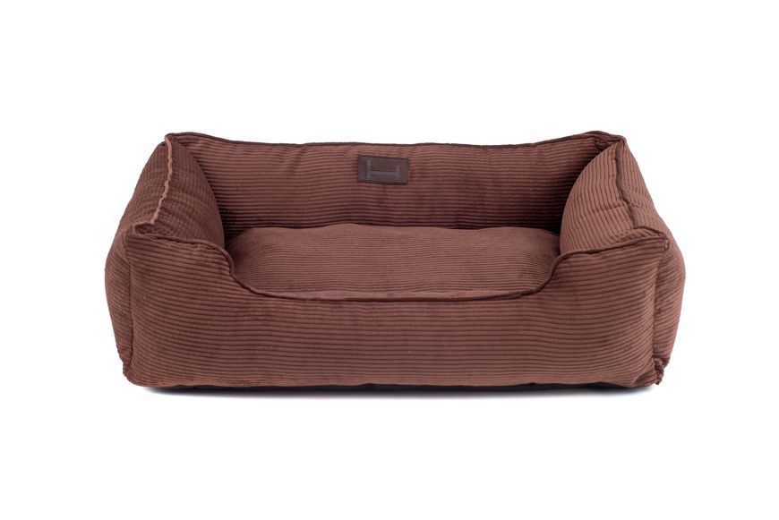 Лежак для собаки вельветовий Harley and Cho Dream Velvet Brown S 3102582 фото