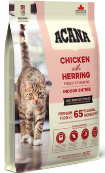 Acana Indoor Entree Cat | Корм Acana для взрослых кошек с курицей, индейкой и сельдью 1,8 кг a71450 фото