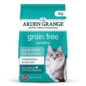 Arden Grange Cat Grain Free Sensitive Ocean White Fish & Potato