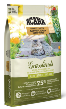 Acana Grasslands Cat | Корм Акана для взрослых кошек с курицей, уткой и рыбой 1,8 кг a64218 фото