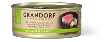 Консервы для кошек Грандорф филе тунца и краба | Grandorf Tuna Fillet & Crab Fillet 70 грамм GDCW1007 фото