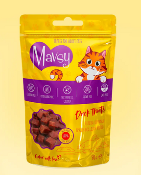 Ласощі для котів Mavsy з качкою | Mavsy Duck Treats 50 грам LSCJ04 фото