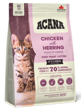 Acana First Feast Kitten | Корм Acana для котят с курицей и сельдью 1,8 кг a72325 фото