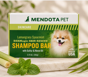 Шампунь для собак з чутливою шкірою | DERMagic Skin Rescue Shampoo Bar Lemongrass 105 грам D4440 фото